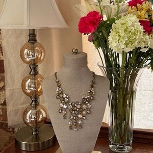 Vintage Crystal Bib Necklace